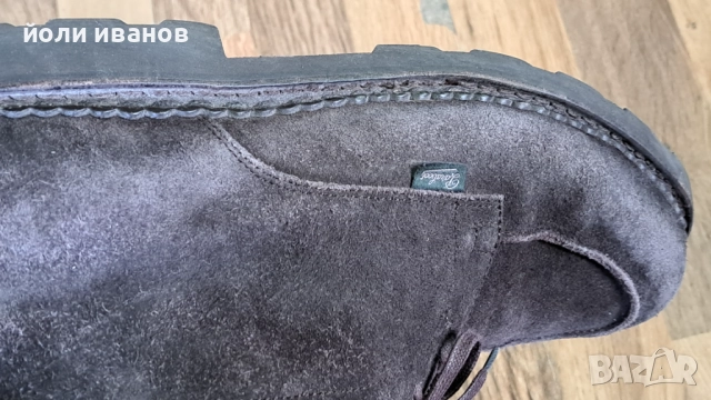 Paraboot-френски ретро шити кожени обувки 44 номер, снимка 8 - Маратонки - 52974402