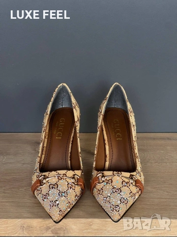 GUCCI 💎 Дамски Обувки , снимка 2 - Дамски обувки на ток - 53359711