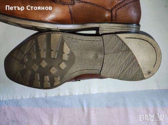 Елегантни мъжки обувки от естествена кожа TOPMAN №43, снимка 10 - Официални обувки - 37760190