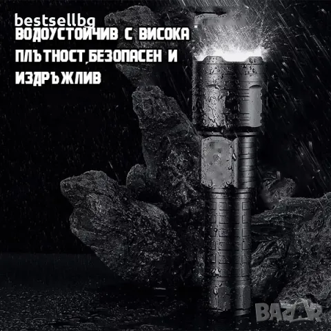 Мощен лазерен фенер LED акумулаторен прожектор Power bank за къмпинг, снимка 9 - Къмпинг осветление - 47744871