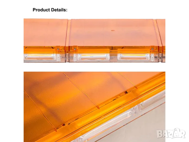 LED аварийна светлинна греда 12-24V 120 cm жълта, снимка 5 - Аксесоари и консумативи - 55868550