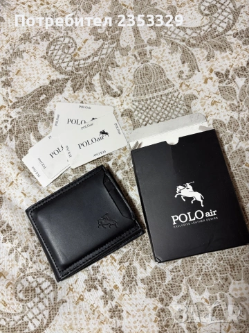 Нов мъжки портфейл Polo Air - кожен, в кутия, снимка 8 - Портфейли, портмонета - 51647071