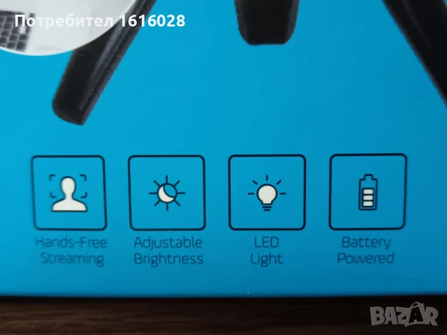 LED Vlogging Tripod - Статив за влогове с лед осветление., снимка 10 - Селфи стикове, аксесоари - 50676216