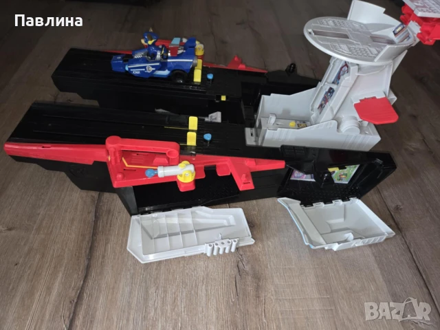Paw Patrol: The Mighty Movie - Щаб самолетоносач Aircraft Carrier, снимка 12 - Влакчета, самолети, хеликоптери - 51179048