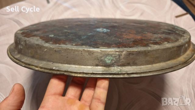 ✅КАЧЕСТВЕНА МЕДНА ТАВА - ИНЕМ - 47 СМ❗, снимка 5 - Антикварни и старинни предмети - 51973734