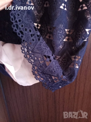 официален топ с тъмно синя дантела, снимка 6 - Корсети, бюстиета, топове - 54177336