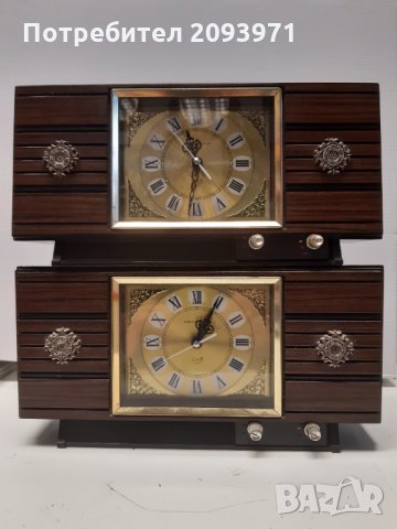 Японски оригинален часовник с латерна и будилник, снимка 1 - Други стоки за дома - 35274940