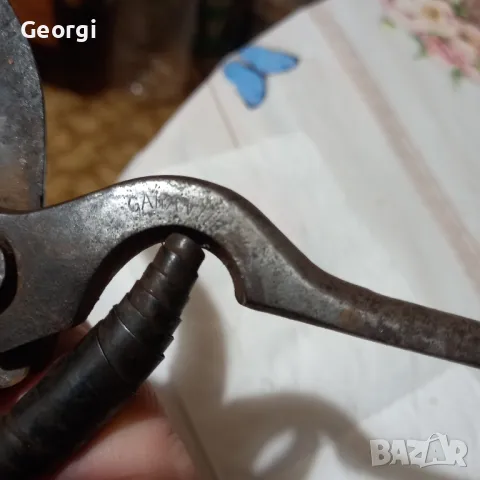 немска стара лозарска ножица има маркировка на нея, снимка 5 - Градински инструменти - 49507356