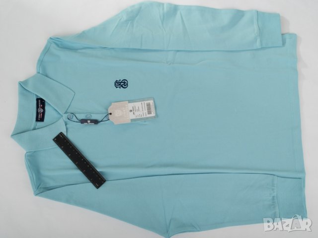 Памучна дамска блуза в светлосиньо Jimmy Sanders - L, снимка 7 - Блузи с дълъг ръкав и пуловери - 42893109