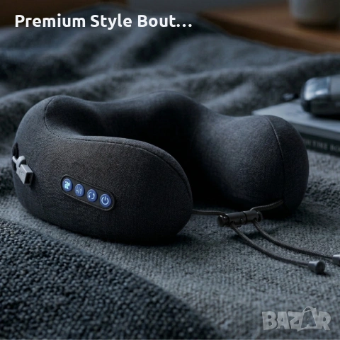 Smart масажна възглавница за врат с топлина и вибрации - моментално успокоение и релакс, снимка 5 - Масажори - 54113575