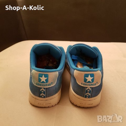 Original Retro Vintage OG 1990s CONVERSE ALL-STAR One Star Blue Suede Leather Low Top Sneakers , снимка 5 - Кецове - 38451823