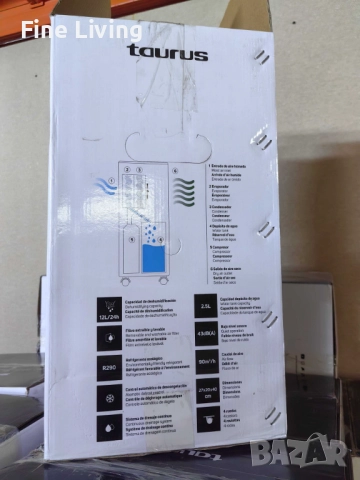 Влагоабсорбатор Taurus Pleasant, 210W – премахва до 12 л/24ч влага, за помещения до 25 м², снимка 10 - Влагоабсорбатори и влагоуловители - 52116890