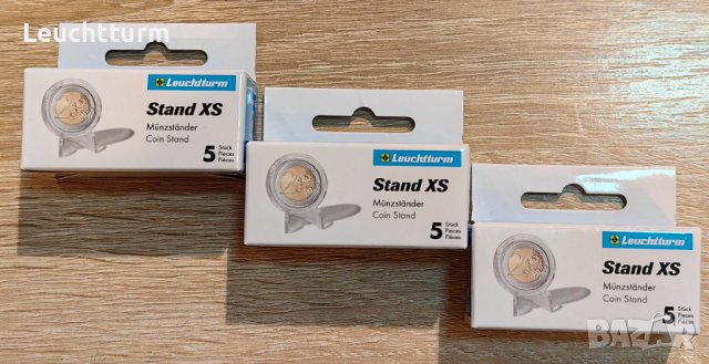 презентационни стойки за монети ,медали и др. - Leuchtturm S , снимка 5 - Нумизматика и бонистика - 39282400