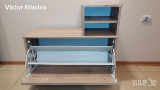 Етажерка портманто за антре с поставка за обувки и огледало., снимка 3 - Портманта - 54150167