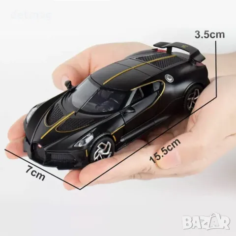 Метална кола BUGATTI La Voiture Noire 1/32, снимка 2 - Колекции - 48432388