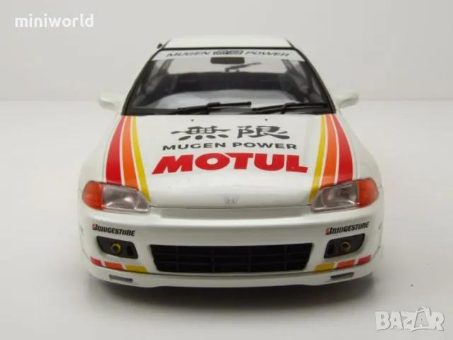 Honda Civic EG6 Mugen Racing 1992 - мащаб 1:18 на Solido моделът е нов в кутия, снимка 7 - Колекции - 49553648