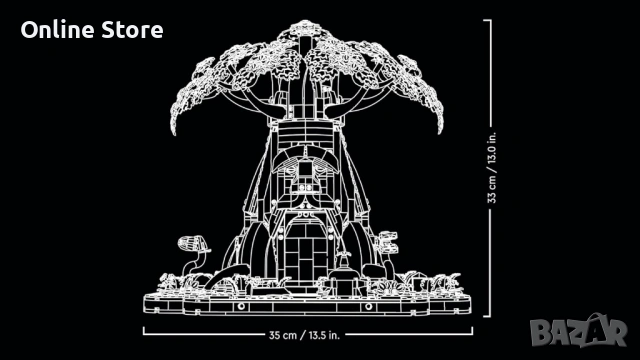 LEGO The Legend of Zelda Great Deku Tree 2 в 1 – 77092, 2500 части, снимка 11 - Конструктори - 54176333