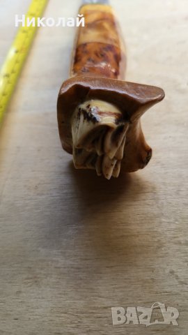 Уникален нож финка дръжка от зъб, снимка 9 - Ножове - 42144012