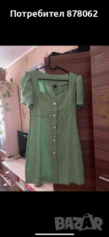 Дамска зелена рокля, снимка 2 - Рокли - 52542186