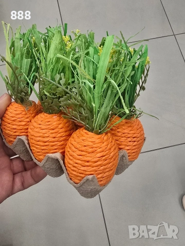 декорации къщичка зелка и моркови, снимка 4 - Декорация за дома - 54057251