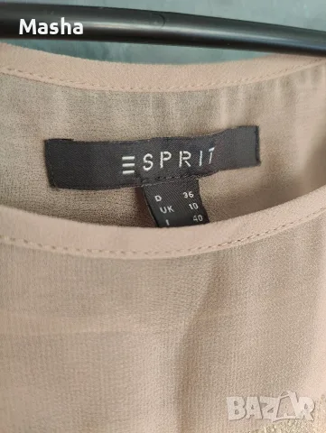 Елегантна копринена блуза ESPRIT (с ламе) – Размер DE 36 / UK 10 / M, снимка 3 - Блузи - 55967723