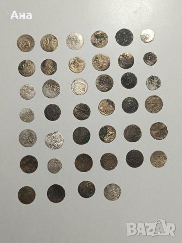 Лот Османски не пробити сребърни ахчета - акчета 40 бр

, снимка 1