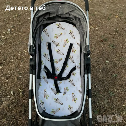 Постелка Лукс против изпотяване муслин Ракети, снимка 1