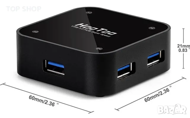 HooToo HT-UH002 USB 3.0 HUB в 4-портов, снимка 2 - Друга електроника - 48794808