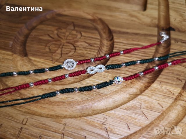 Дамска коледна сребърна гривна със снежинка, снимка 10 - Гривни - 34828409