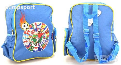 Детска раница, подходяща за детска градина. Раницата е с едно отделение и два странични джоба.