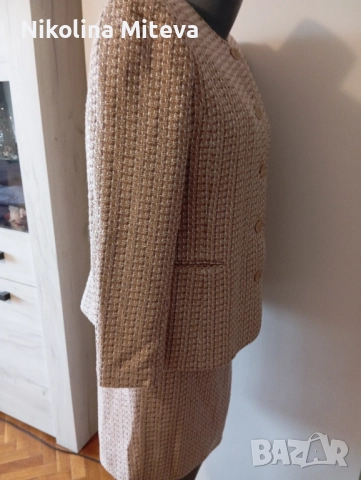 Дамски костюм цвят капучино , снимка 2 - Якета - 51983982