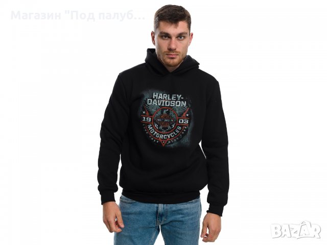 Нов мъжки суичър с дигитален печат HARLEY DAVIDSON, мотори, снимка 11 - Суичъри - 29419939