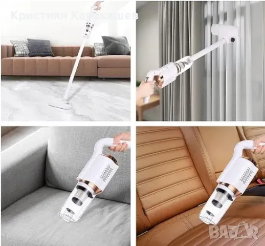 Безжична ръчна прахосмукачка VacuumCleaner, снимка 4 - Прахосмукачки - 50374701