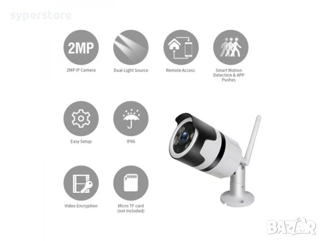 Камера за Видеонаблюдение Безжична IP Камера Digital One SP00634 lylu-801b 5MP Application V380, снимка 2 - IP камери - 39493173