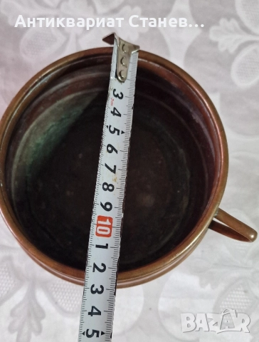 Медна малка кашпа, снимка 7 - Саксии и кашпи - 52103283