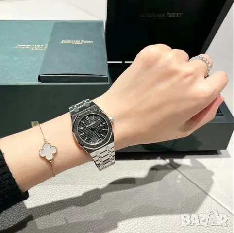Audemars Piguet Royal Oak 33mm Steel Black Dial Дамски Различни Варианти, снимка 12 - Дамски - 48183161
