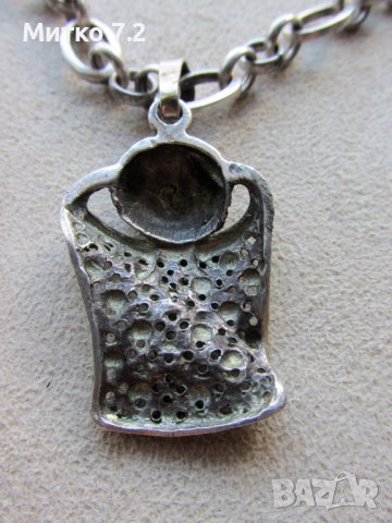 сребърен медальон - 30, снимка 7 - Колиета, медальони, синджири - 39351327