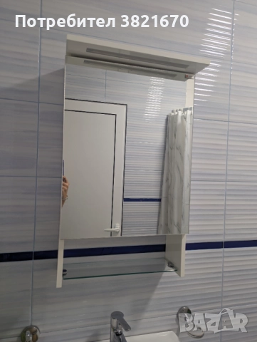 Шкаф за баня с умивалник + батерия и шкаф за баня с огледало, снимка 3 - Мивки - 52036506