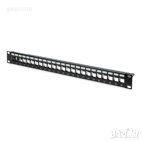 Digitus DN-91411 243-Port Patch Panel Keystone Jack (Нов,Черен), снимка 2 - Мрежови адаптери - 56158124