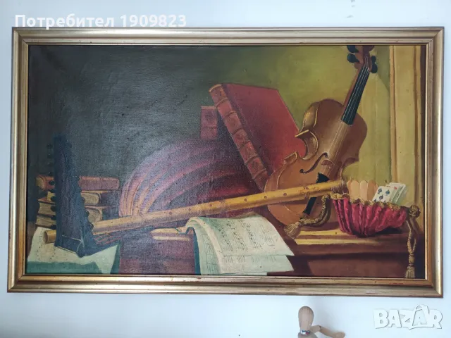 Стара маслена картина , снимка 2 - Картини - 49869123