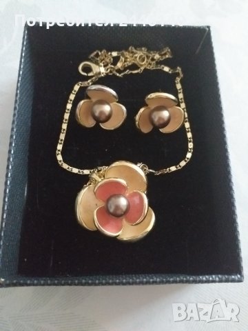 Комплект колие с обеци