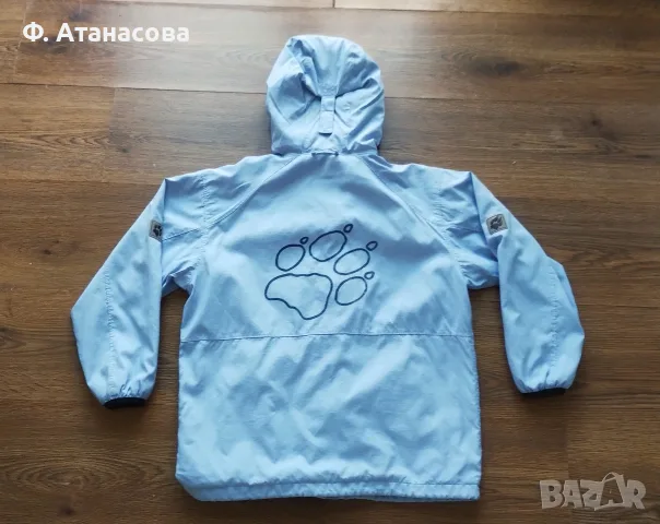 JACK WOLFSKIN Непромокаемо ветроустойчиво дишащо яке, размер 140-146, 9-10г., перфектно, снимка 4 - Детски якета и елеци - 56117274