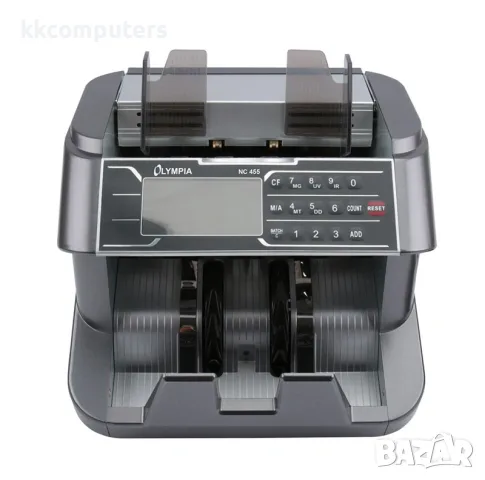 Машина за броене на банкноти OLYMPIA NC 455 / 1000 банкноти/мин / UV/MG/IR/DD / LCD дисплей 