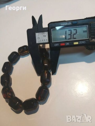 Красива гривна от естествен балтийски кехлибар 120 карата., снимка 9 - Гривни - 37137409