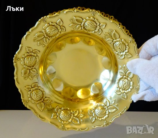 Старинна английска фруктиера,рози,релеф. , снимка 5 - Антикварни и старинни предмети - 35649174