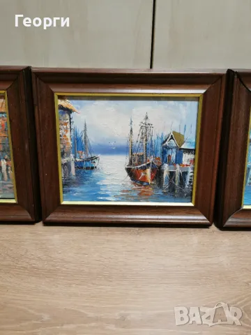 3 бр. Картини с маслени бои, снимка 3 - Картини - 48513825
