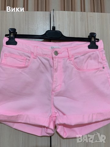 HM H&M розови къси панталонки, снимка 2 - Панталони - 29613351