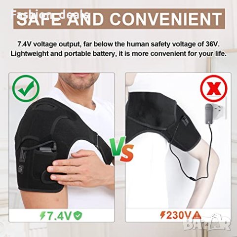 Нова нагревателна подложка за рамо мускулен компресионен ръкав болка, снимка 2 - Други - 40452009