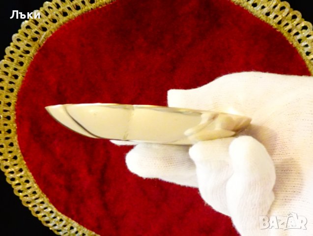 Масивна бронзова купичка за ядки,цвете. , снимка 3 - Антикварни и старинни предмети - 37550581