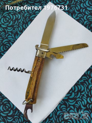 Сгъваем Ловджийски нож  VIRGINIA INOX  ITALY  MADE , снимка 5 - Антикварни и старинни предмети - 40784822